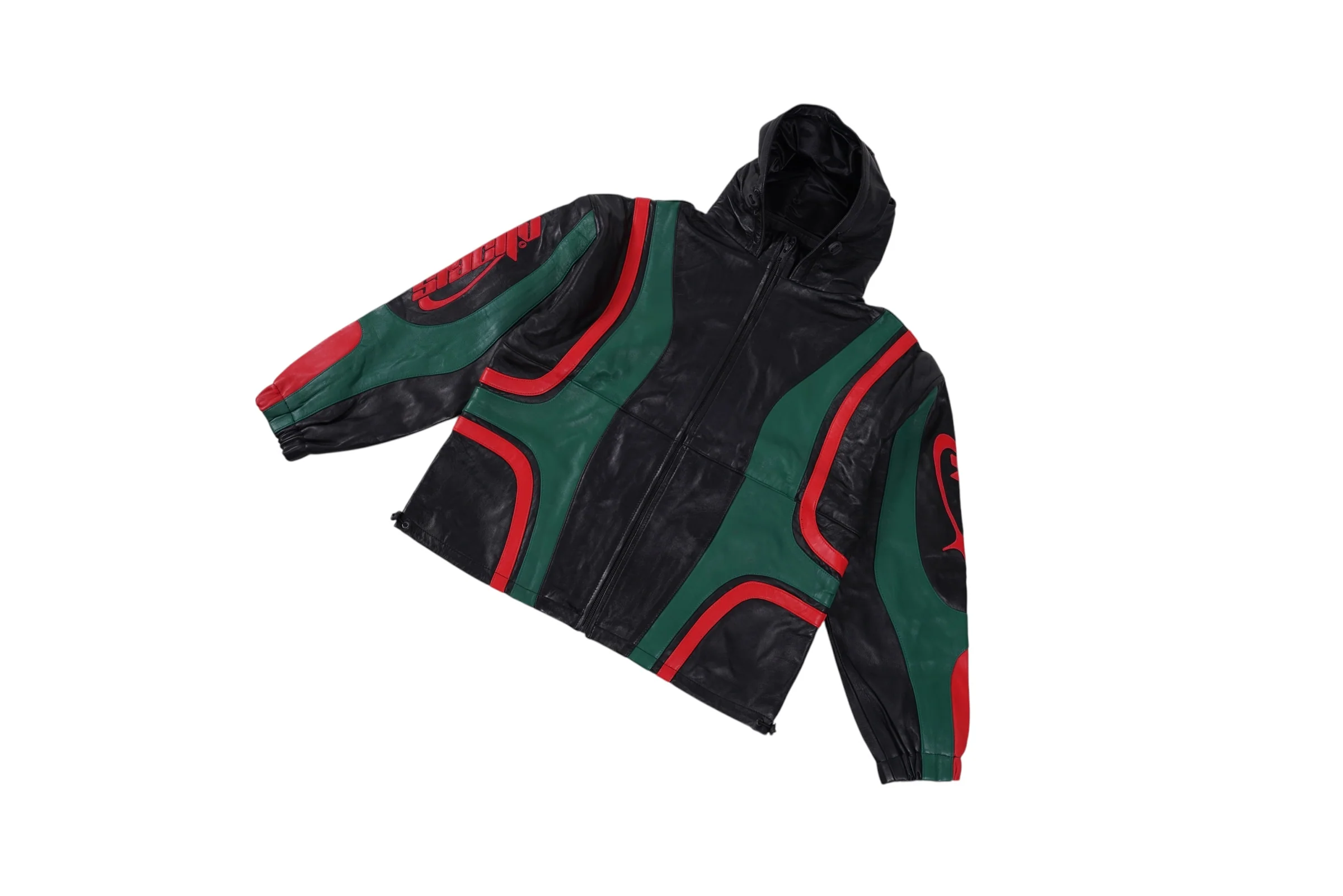 LEATHER TRACK HOODIE (RBG) - Image 6
