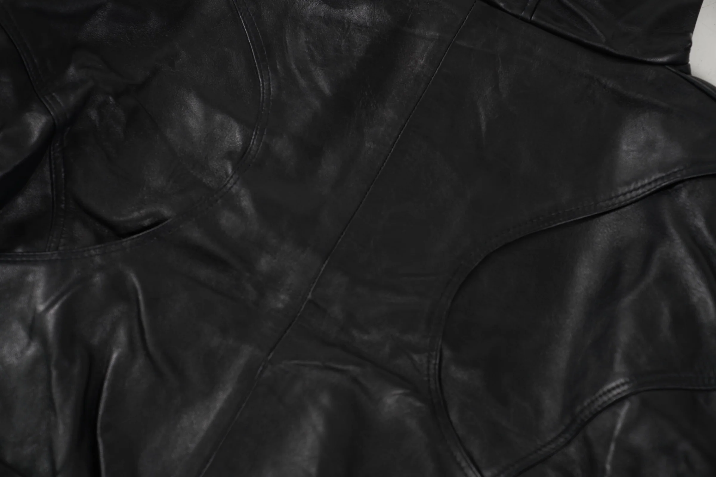 ALIEN LEATHER HOODIE (ALLBLACK) - Image 6