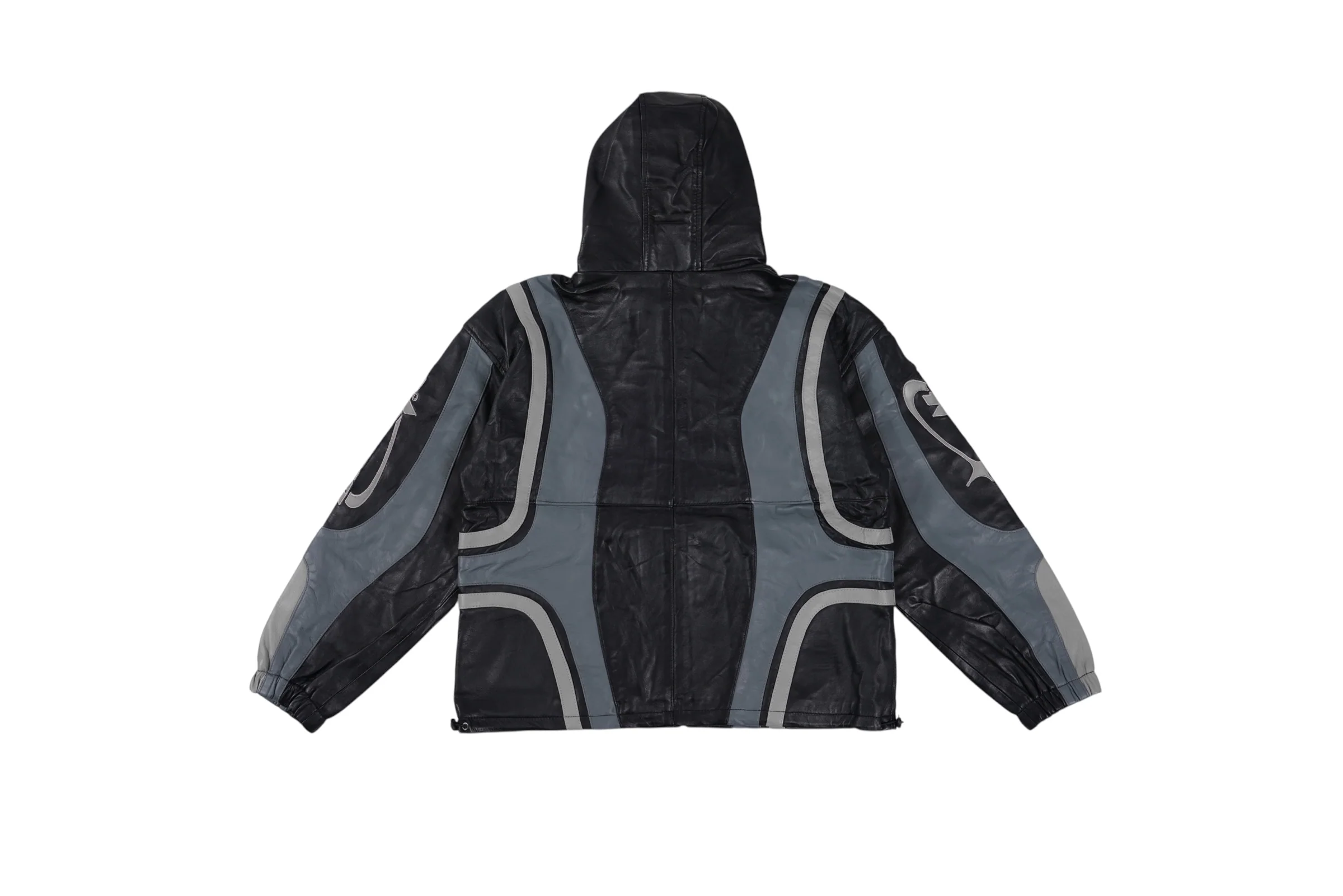 LEATHER TRACK HOODIE (Shadow) - Image 4