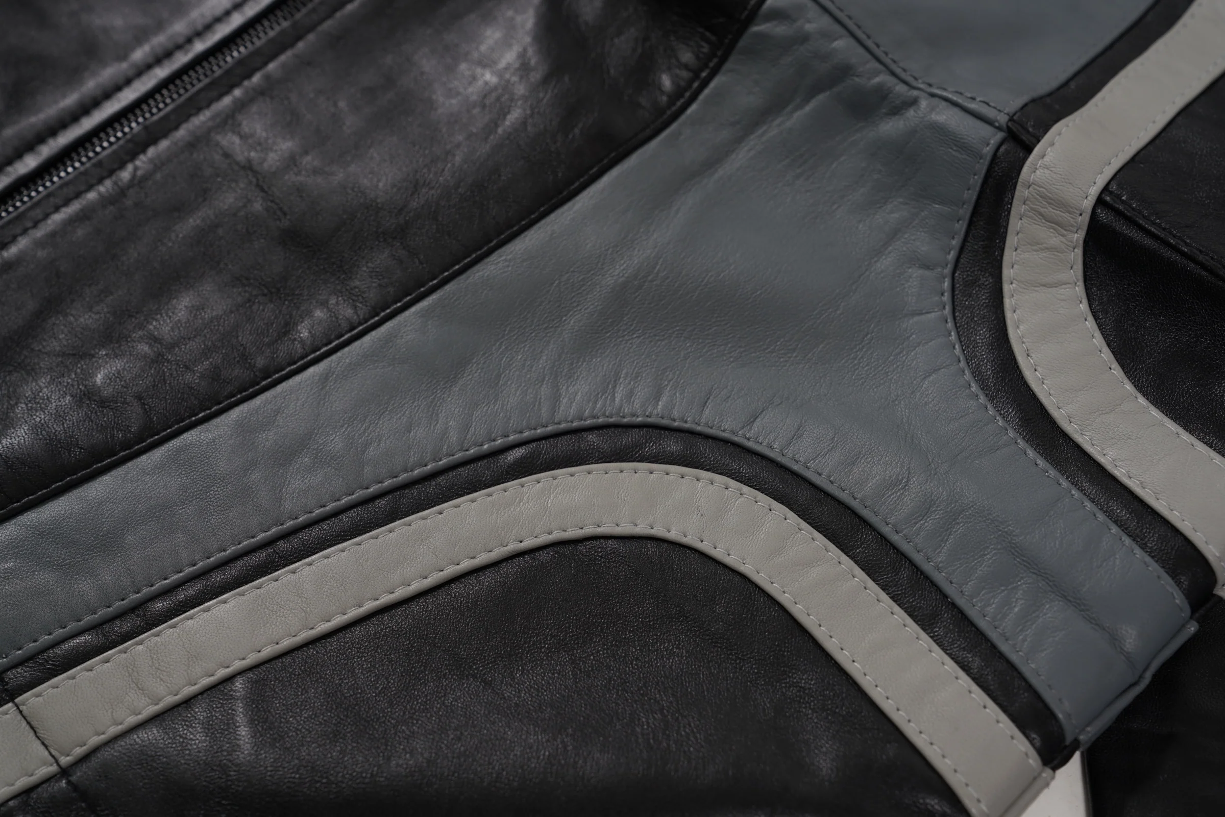 LEATHER TRACK HOODIE (Shadow) - Image 5