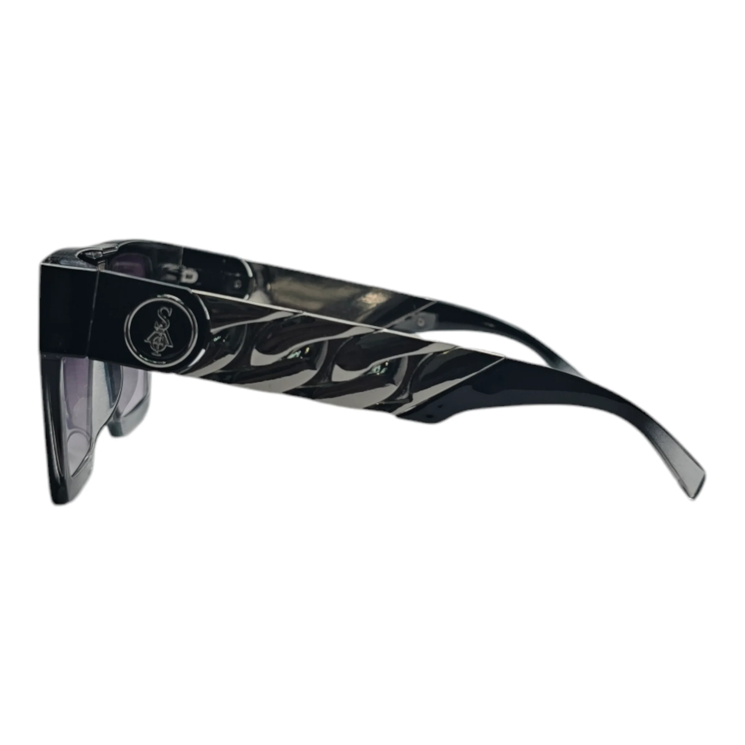 CUBAN LINK SUNGLASSES (Black Fade) - Image 3