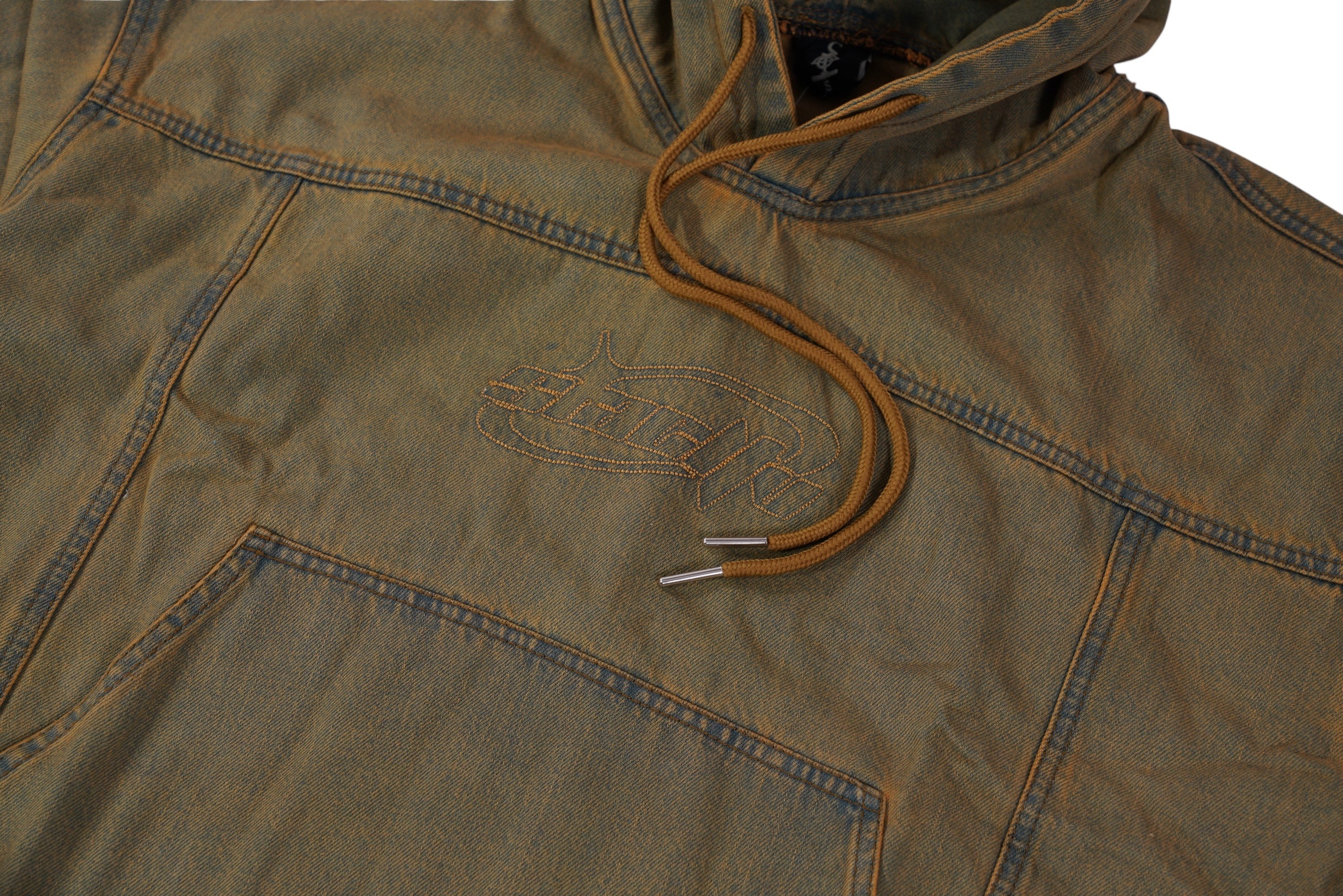 Denim Hoodie (Dirty Wash) - Image 2