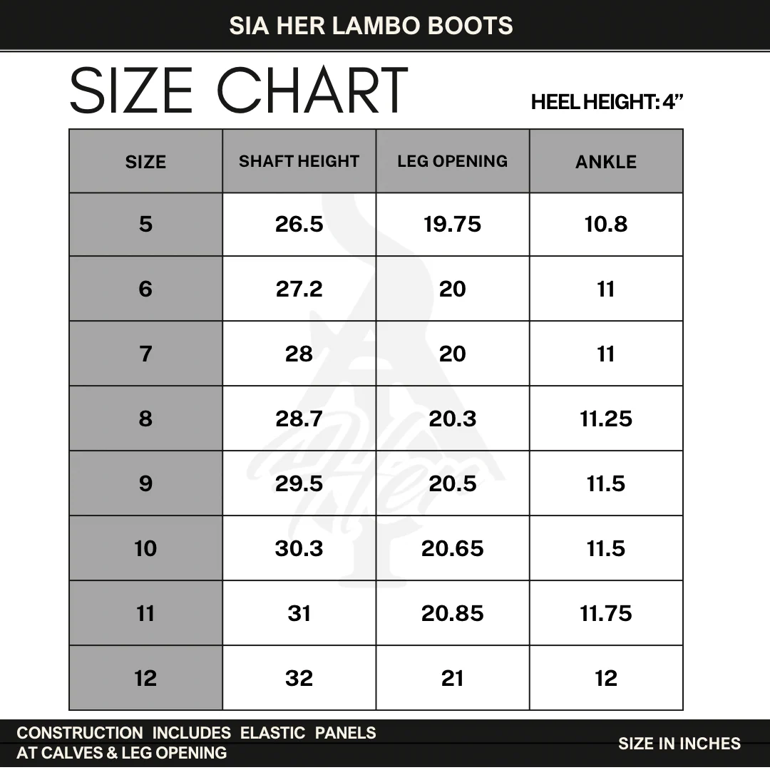 SIA HER LAMBO BOOTS (NIMBUS) - Image 9