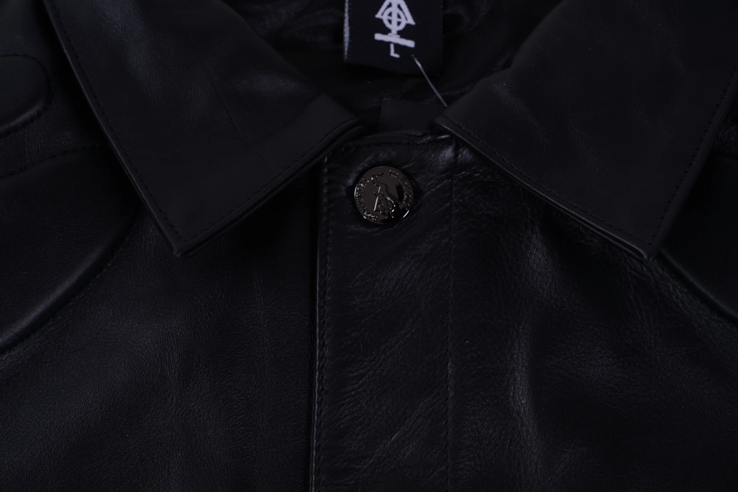 LEATHER MOTO JACKET (BLACK) - Image 5