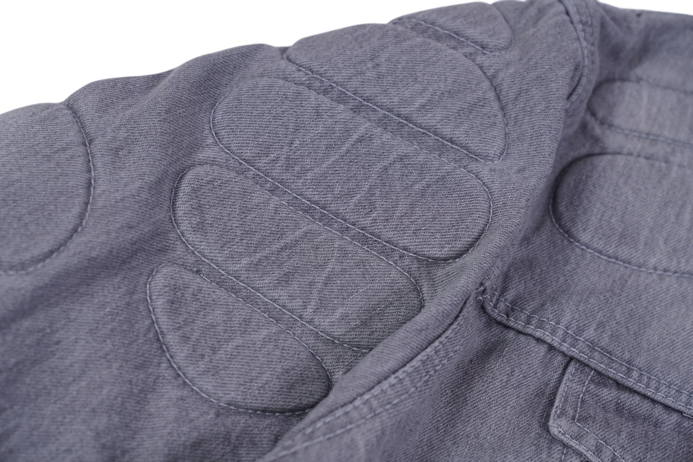 MOTO DENIM JACKET (Grey) - Image 4