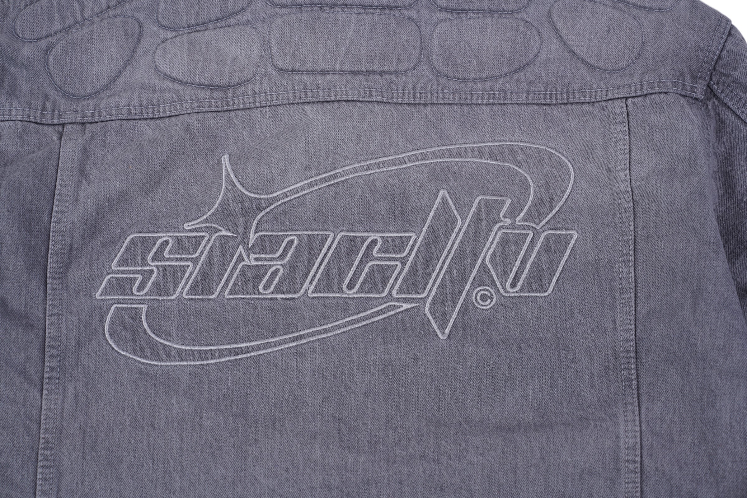 MOTO DENIM JACKET (Grey) - Image 5