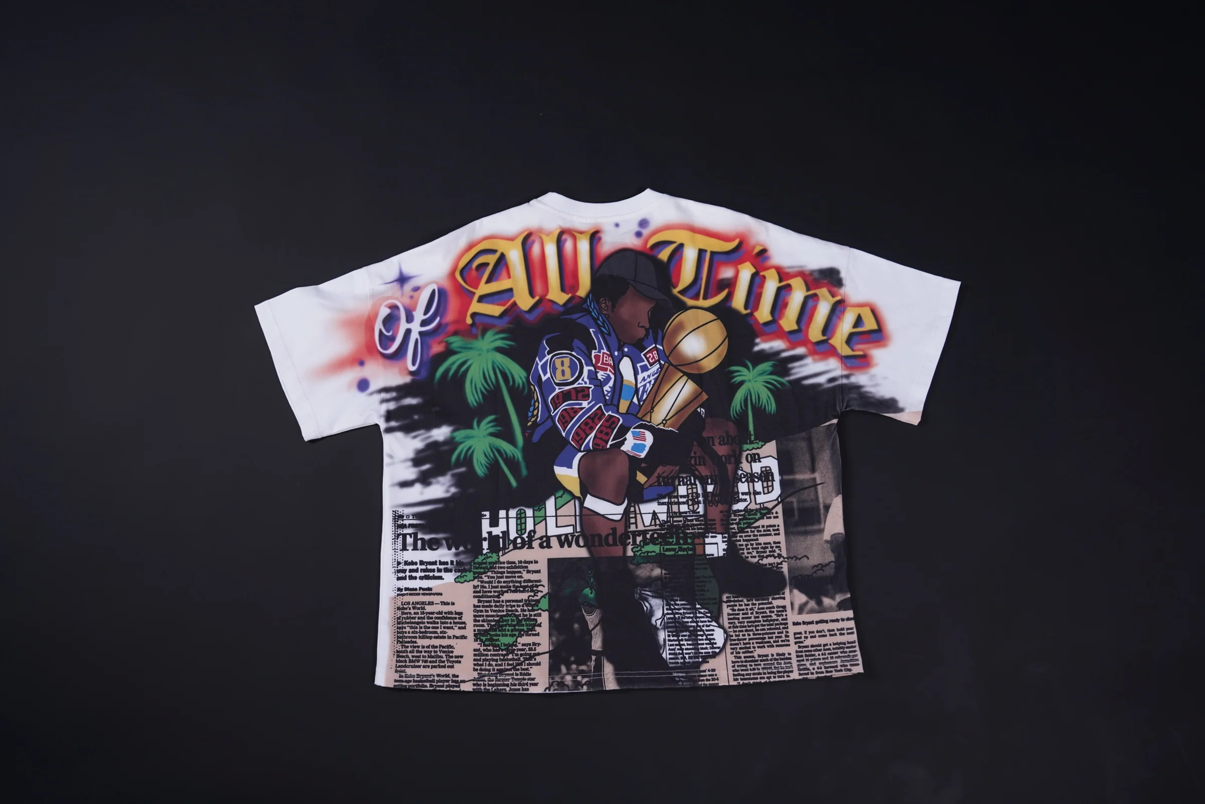 Oversized Art Tee (G.O.A.T.) - White - Image 4
