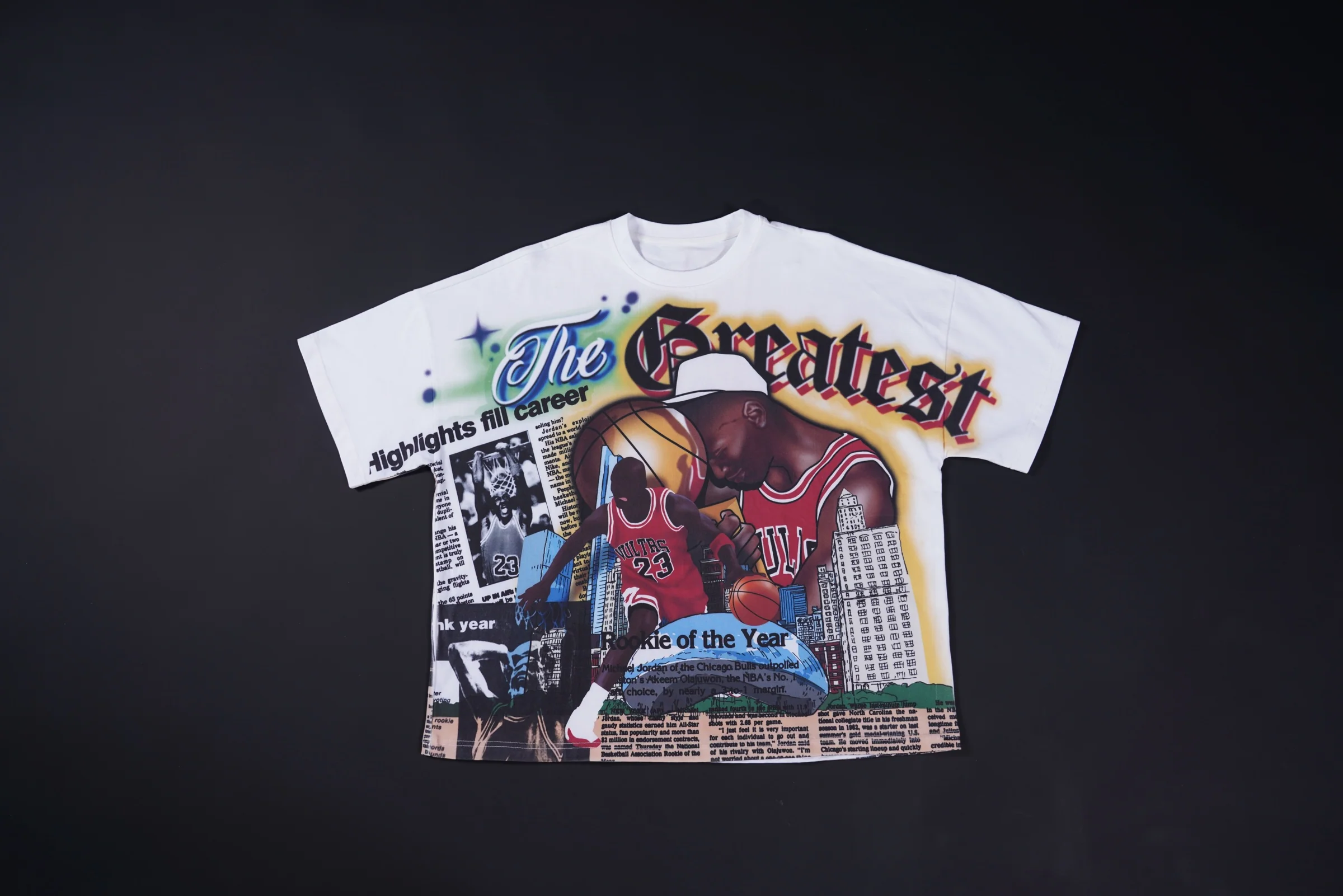 Oversized Art Tee (G.O.A.T.) - White - Image 6