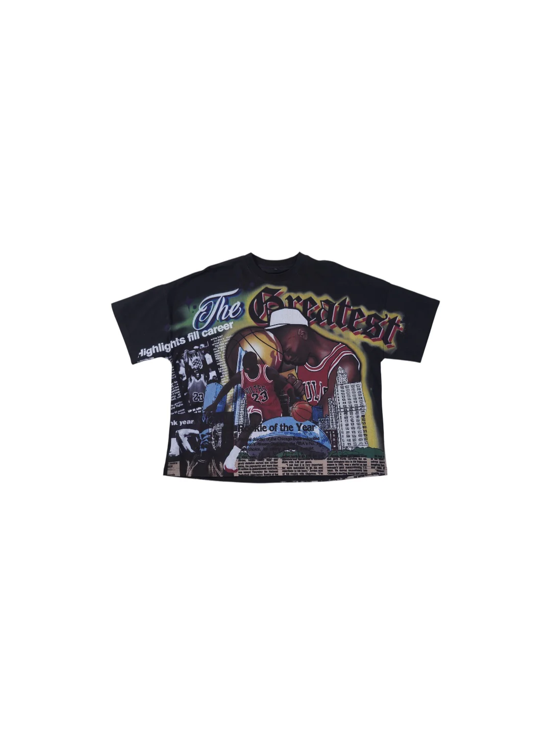 Oversized Art Tee (G.O.A.T) -BLACK - Image 4