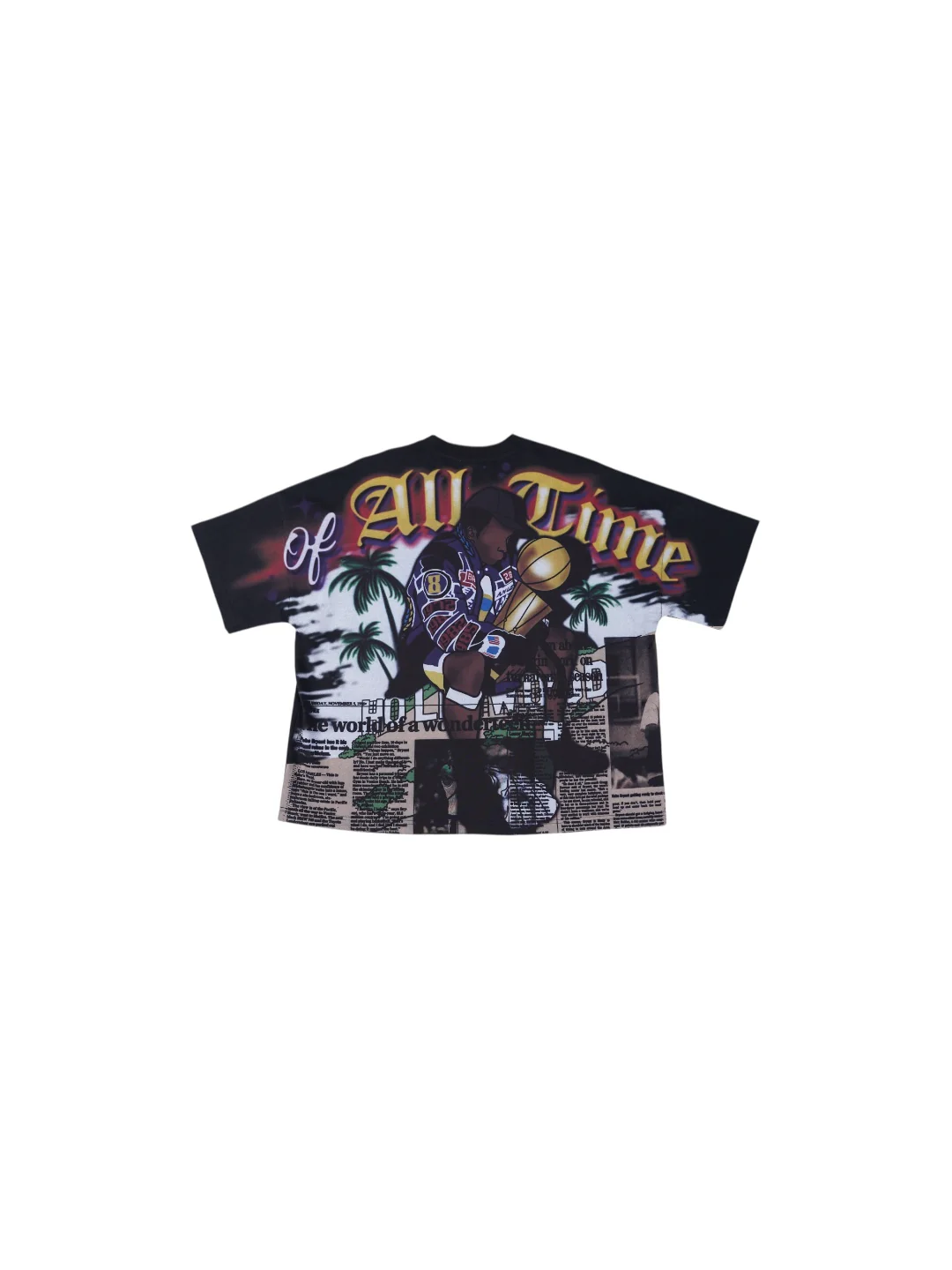 Oversized Art Tee (G.O.A.T) -BLACK - Image 5