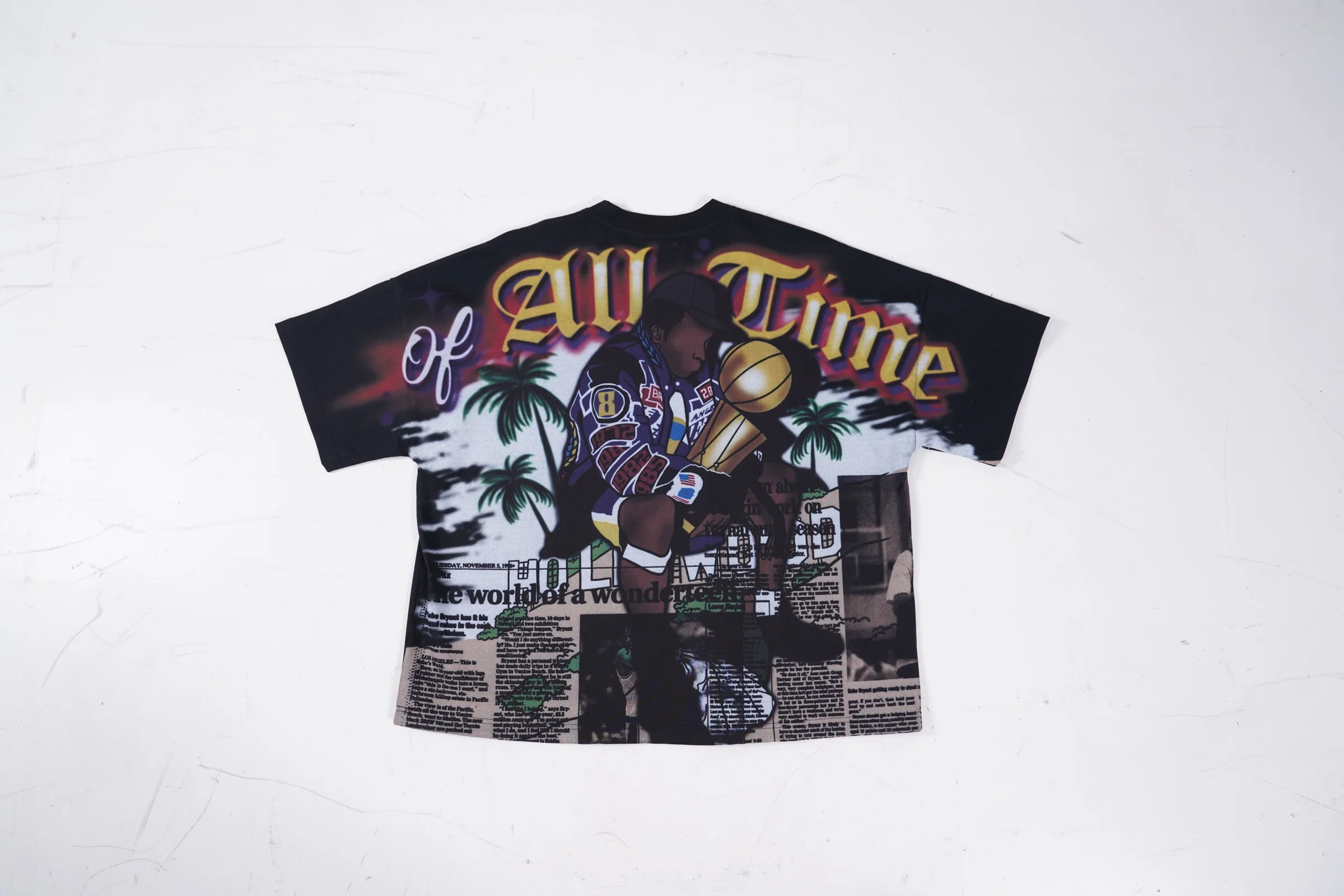 Oversized Art Tee (G.O.A.T) -BLACK - Image 7