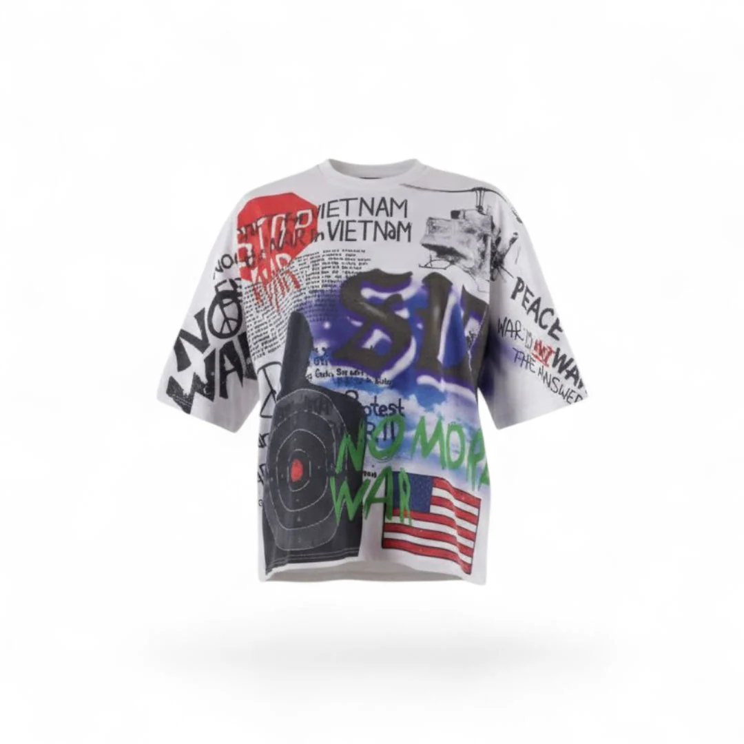 Oversized Art Tee (LOVE NOT WAR) - Image 3