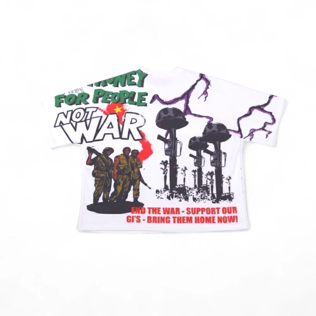 Oversized Art Tee (LOVE NOT WAR) - Image 6