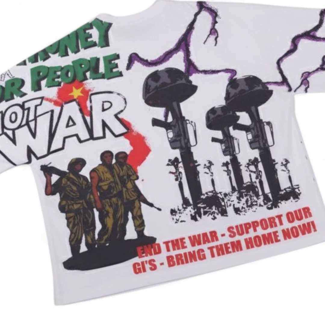 Oversized Art Tee (LOVE NOT WAR) - Image 7