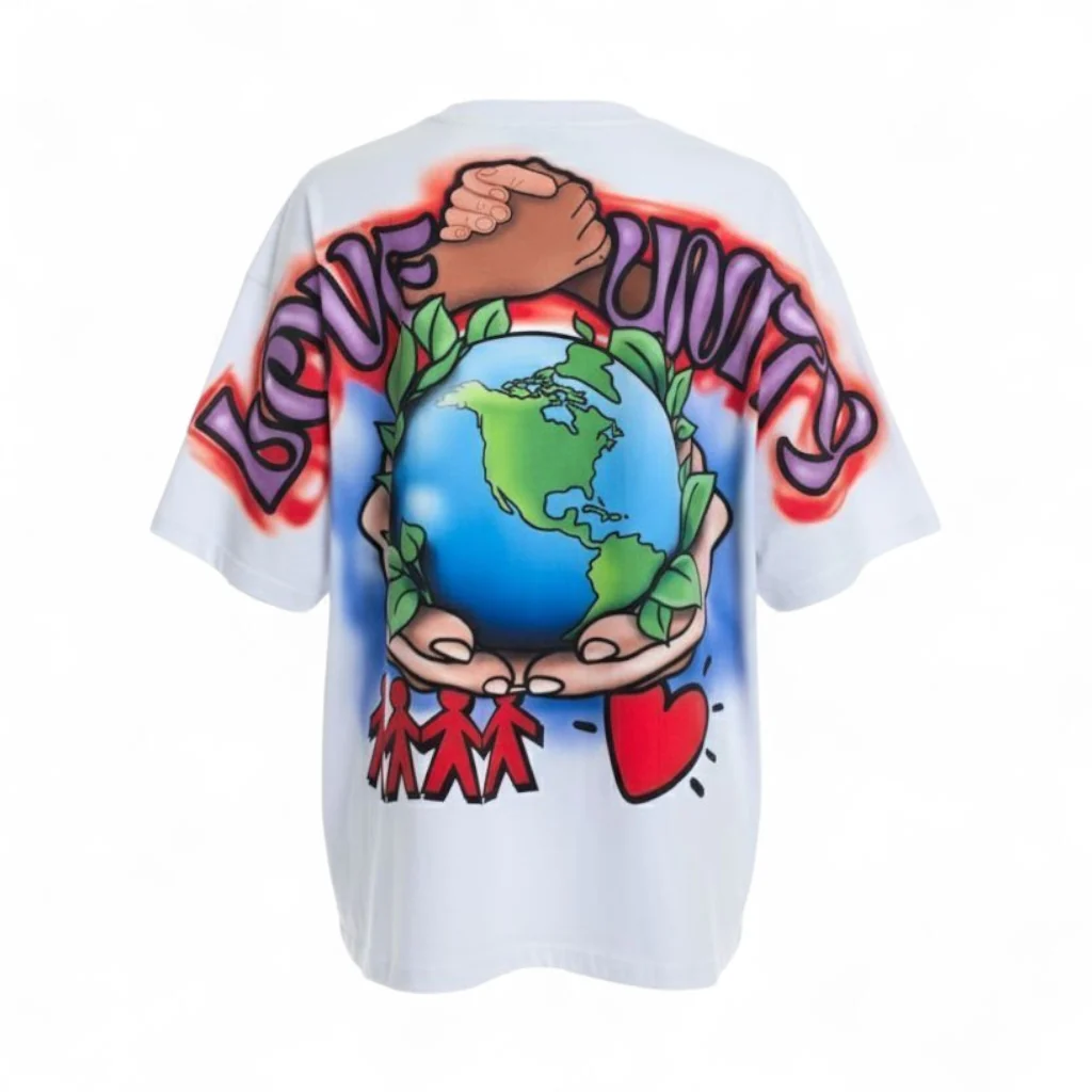 Oversized Art Tee (WORLD PEACE) - Image 3