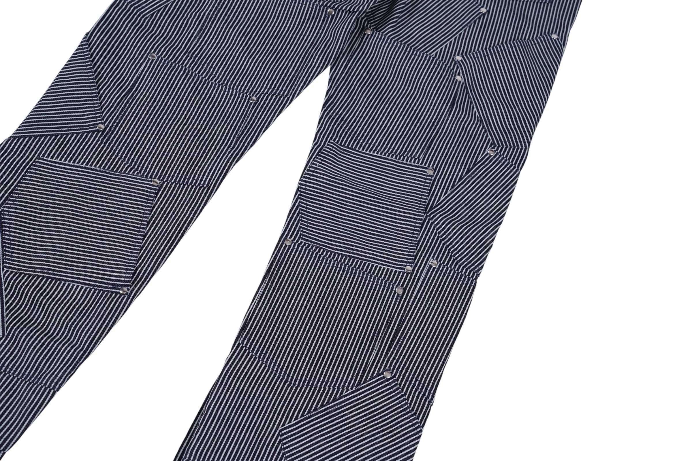 Conductor Denim Upside Down Pants (Navy) - Image 5