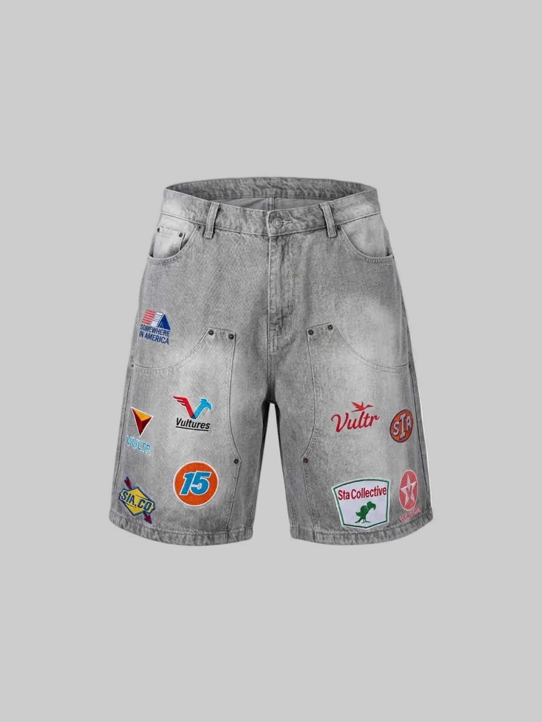 RACING SHORTS (LIGHT GREY)