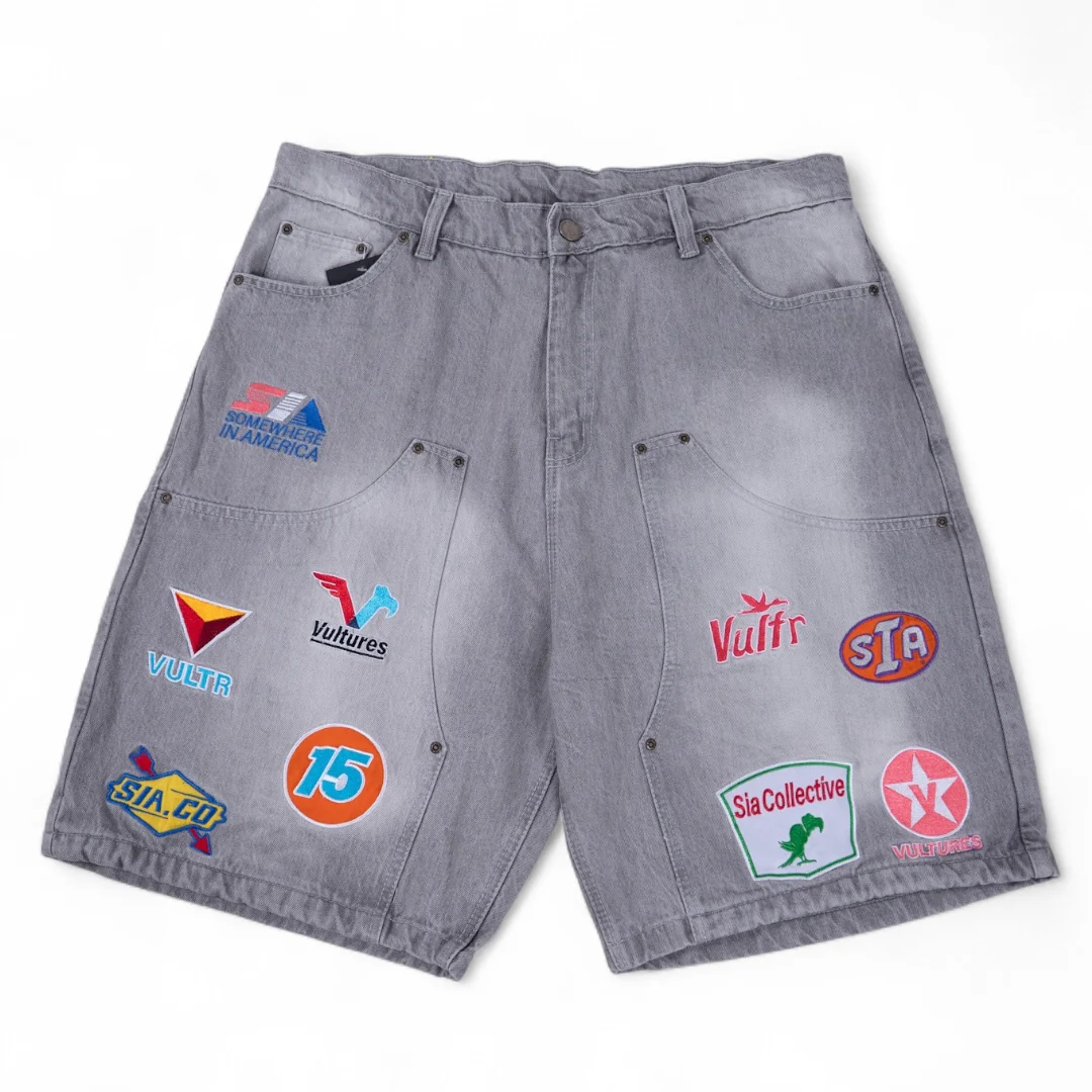 RACING SHORTS (LIGHT GREY) - Image 2