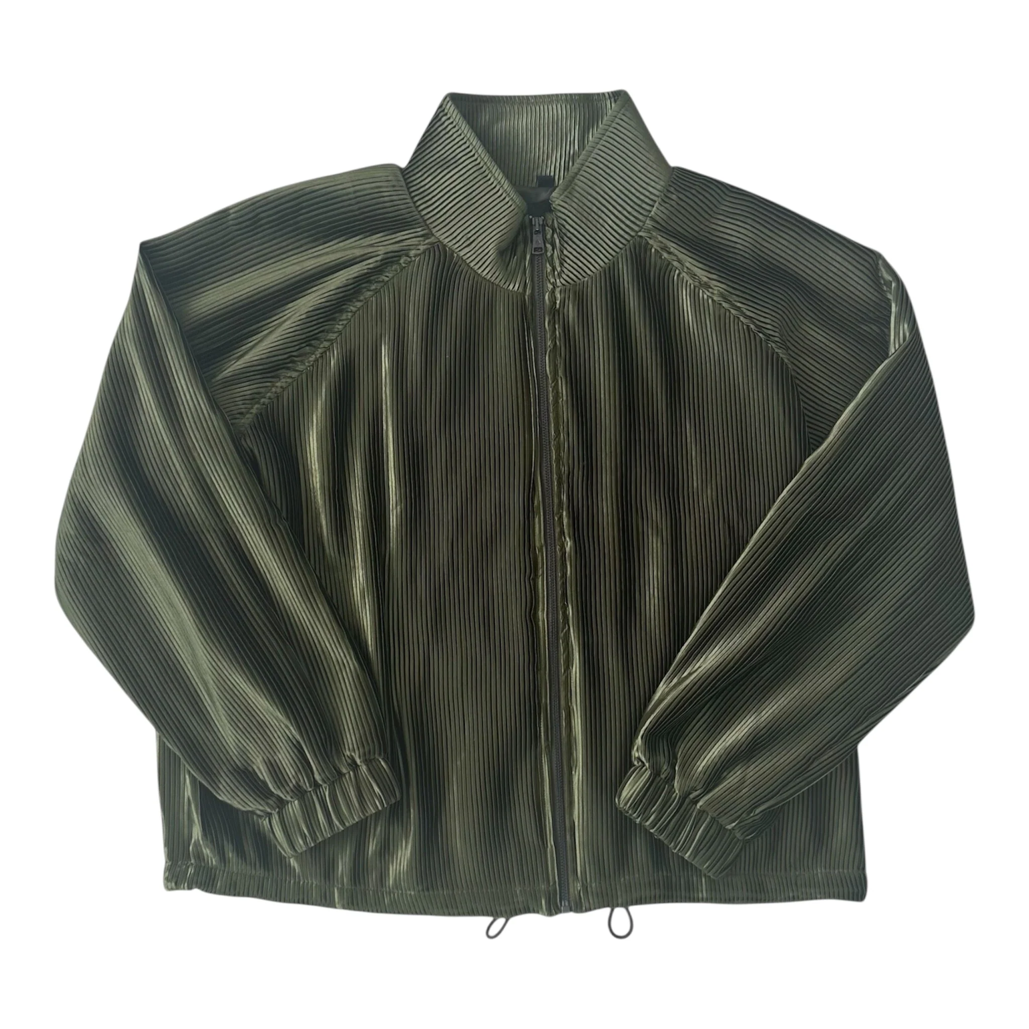 SIA HER RELAXED PLISSE JACKET (OLIVE) - Image 11