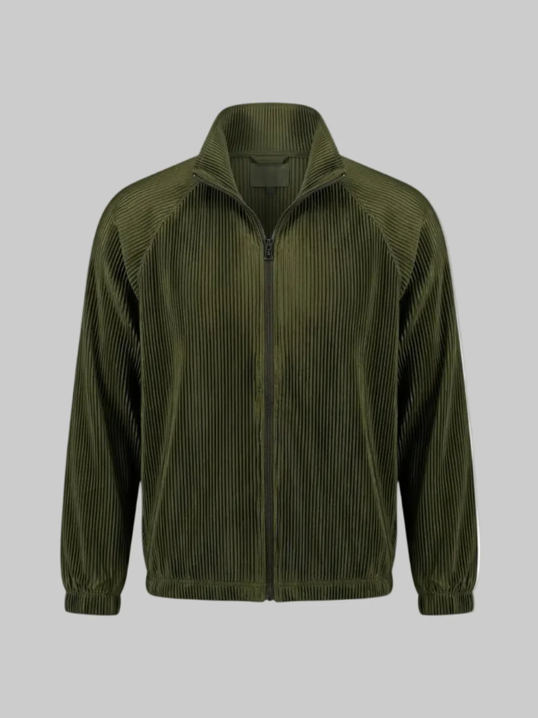 SIA HER RELAXED PLISSE JACKET (OLIVE) - Image 4