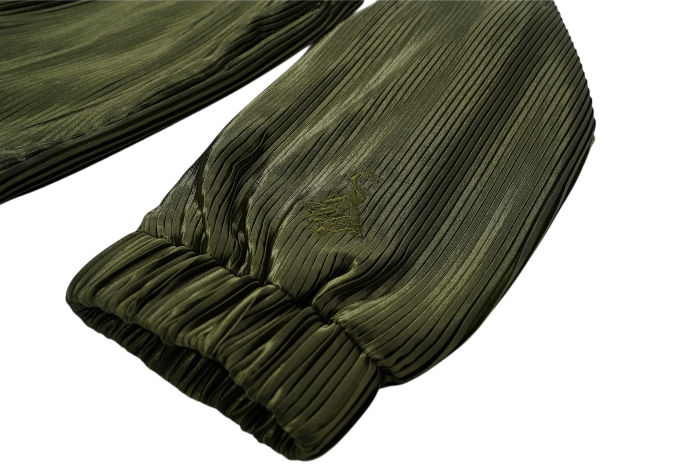 SIA HER RELAXED PLISSE JACKET (OLIVE) - Image 6