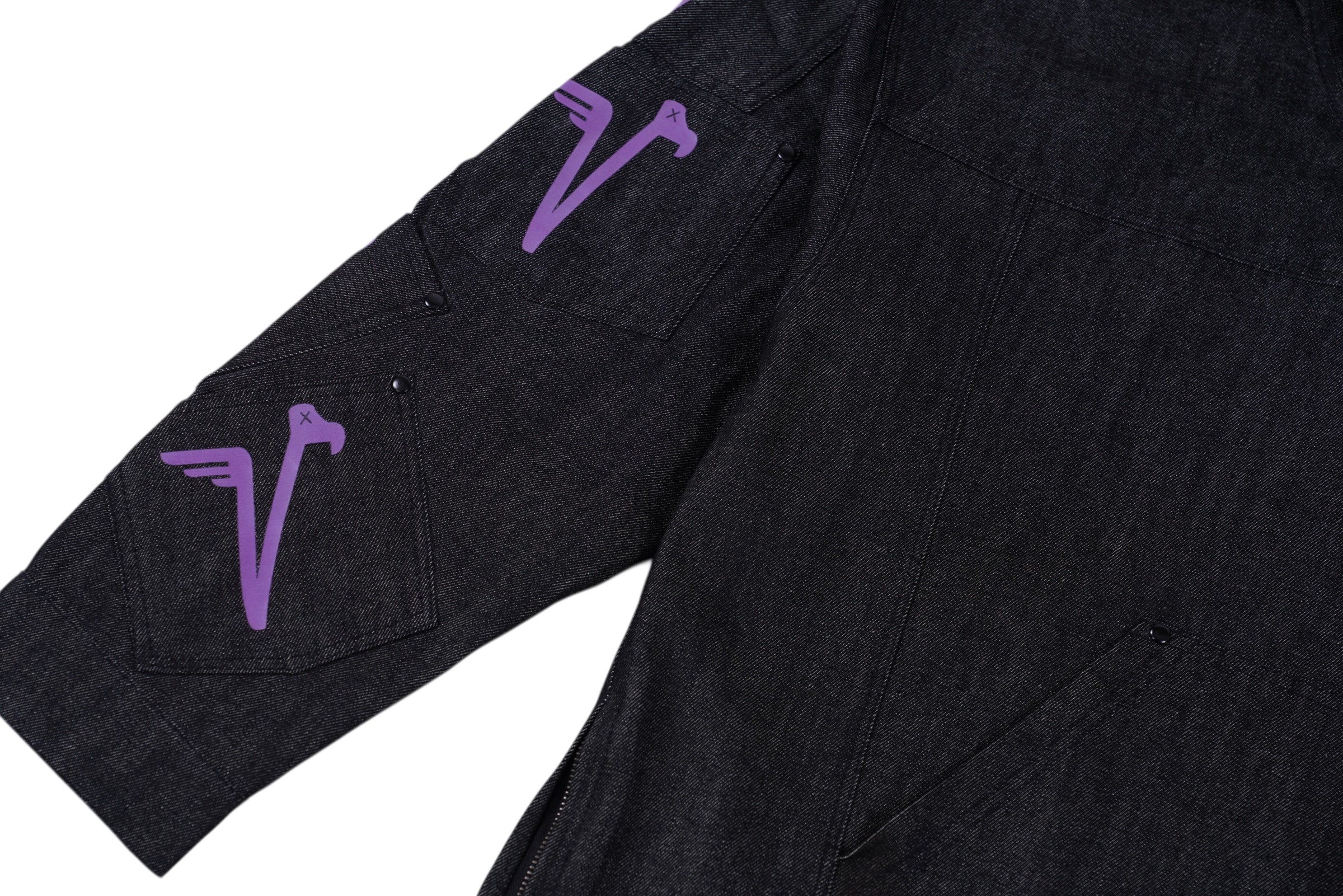 SIAVISU DENIM HOODIE (Black) - Image 3