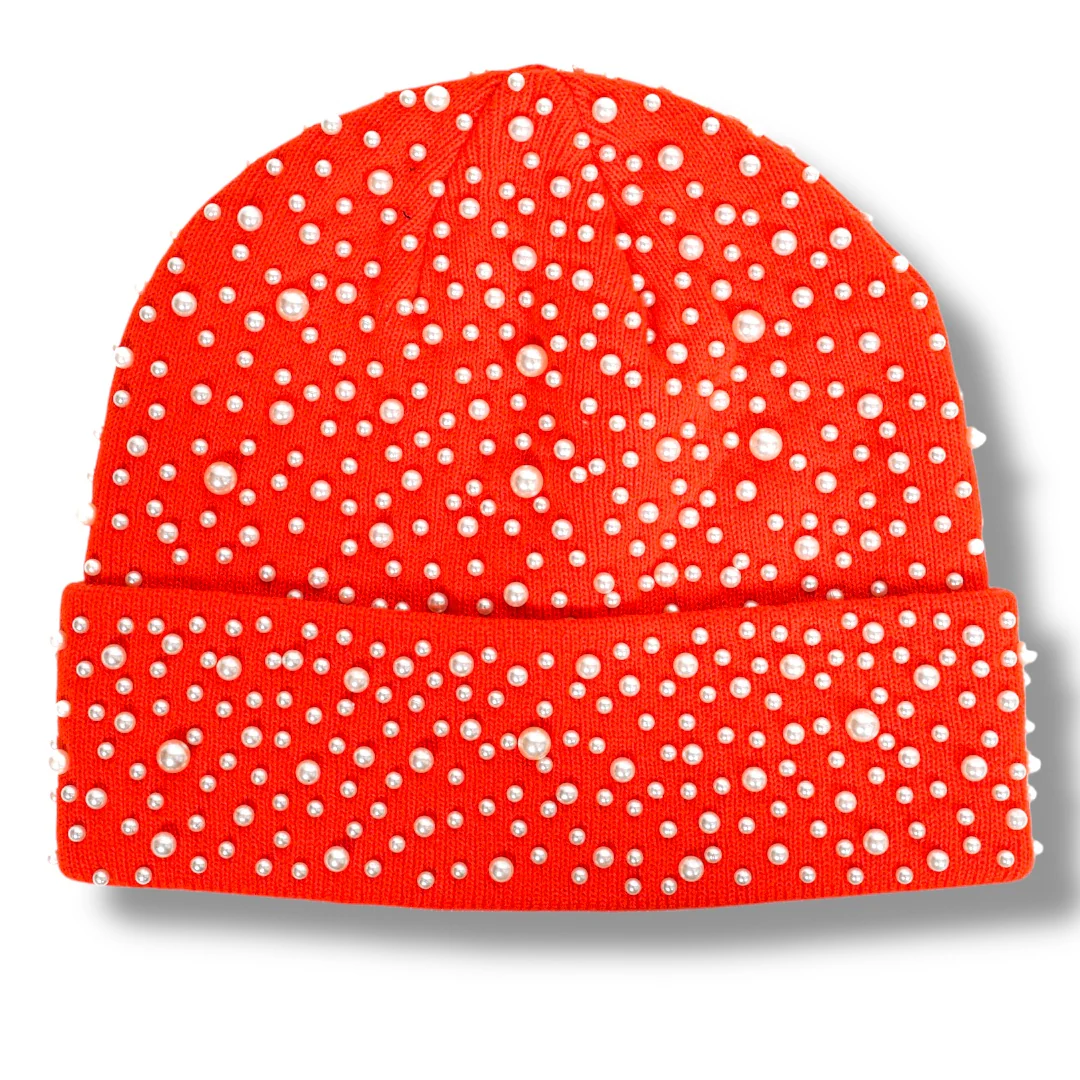 STREET CROWN PEARL BEANIE (ORANGE HARVEST) - Image 5